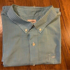 Dockers Blue Gingham Men's Shirt
